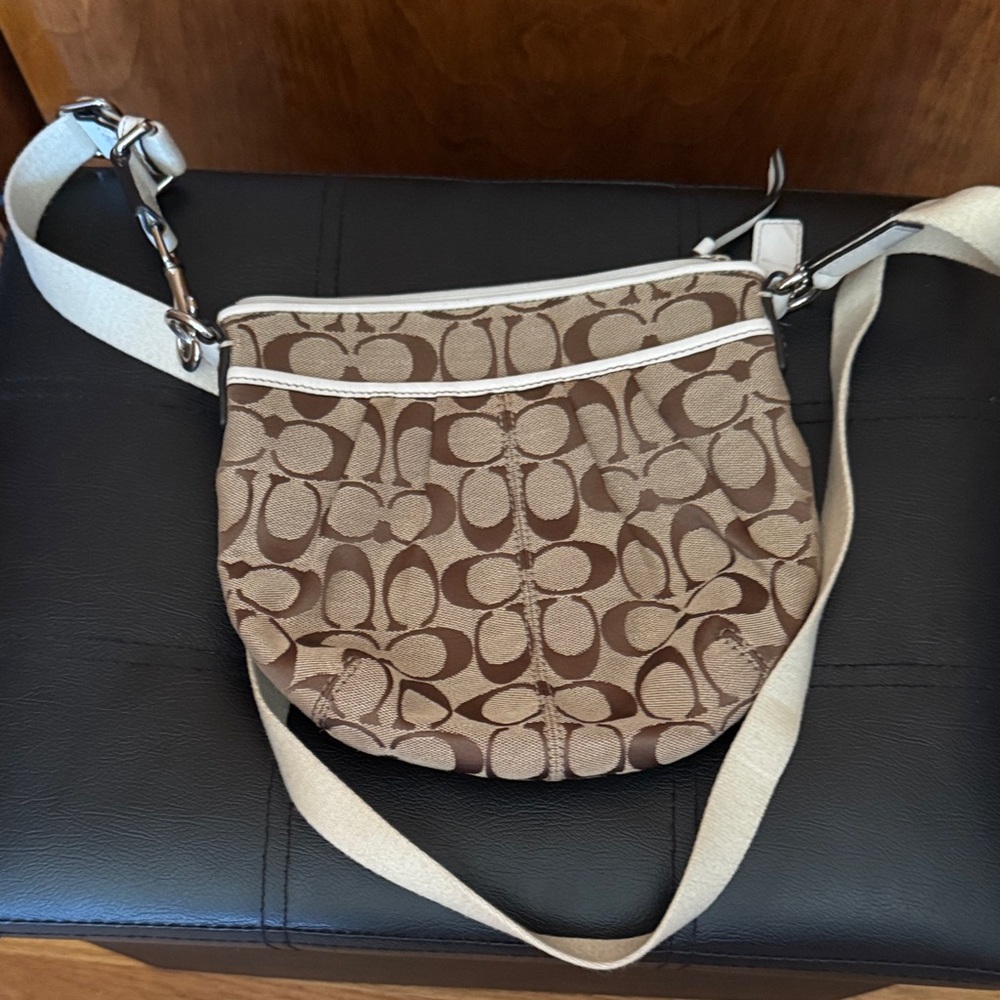 Coach Signature Brown Crossbody Bag
